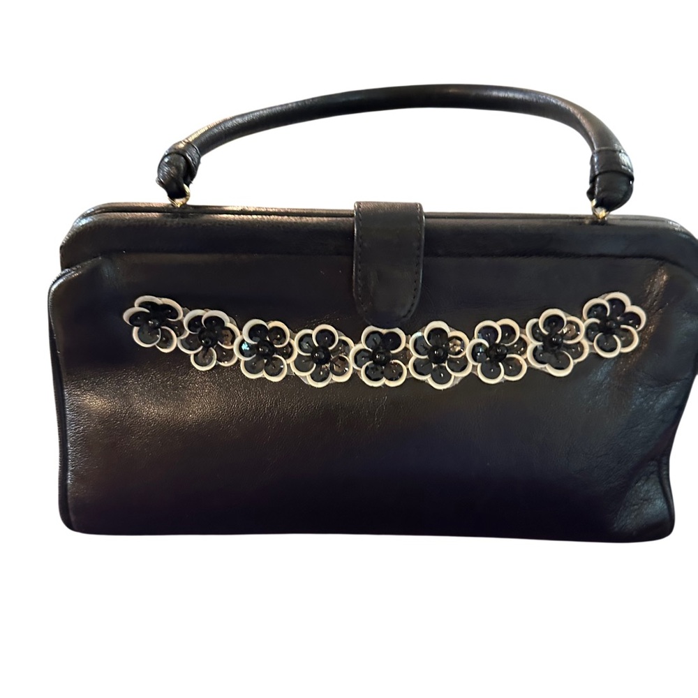 Manolo Blahnik Black Mini Bag with Chain Detail